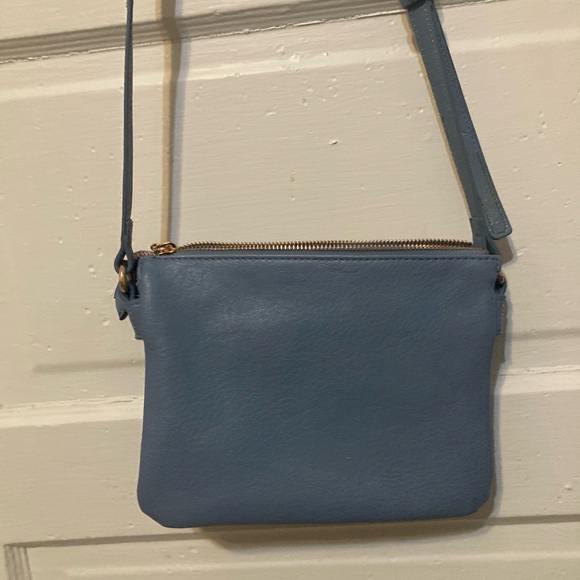 Blue Eyelet Crossbody Bag - Picture 9 of 16
